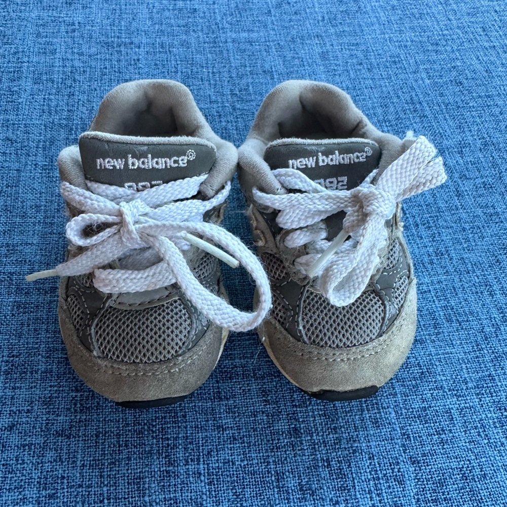 New Balance Toddler 992 Gray Sneakers